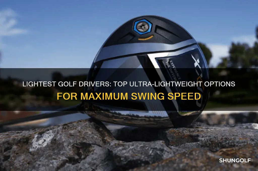 what are the lightest golf club drivers on the market