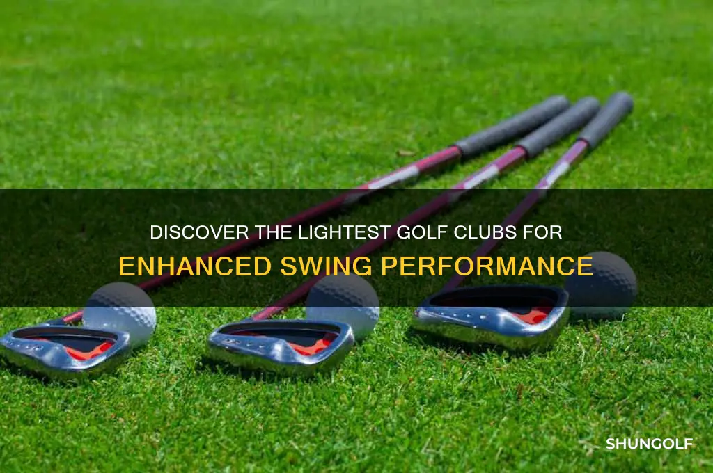 what are the lightest golf clubs