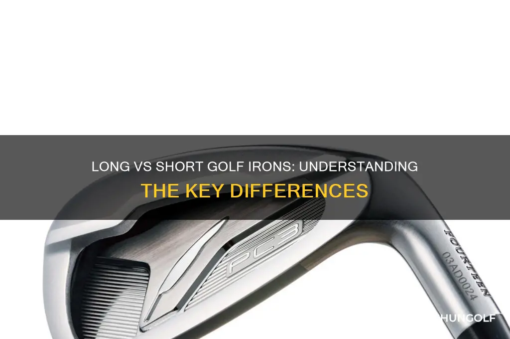 what are the long vs short golf irons