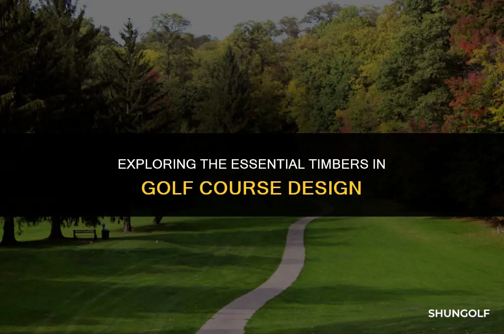 what are the main woods used in golf