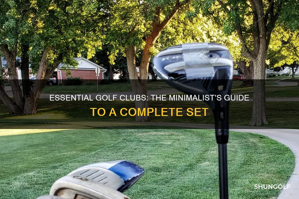 what are the minimal clubs you need to golf