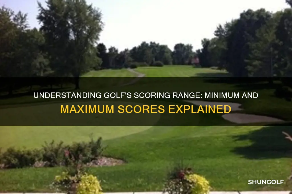 what are the minimum and maximum scores in golf
