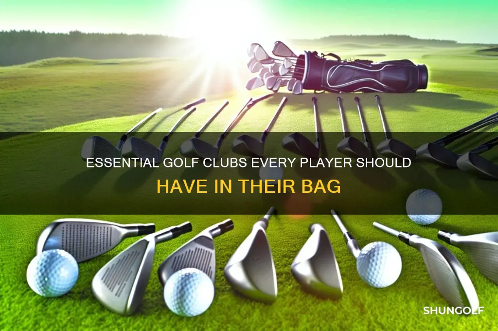 what are the most common golf clubs used