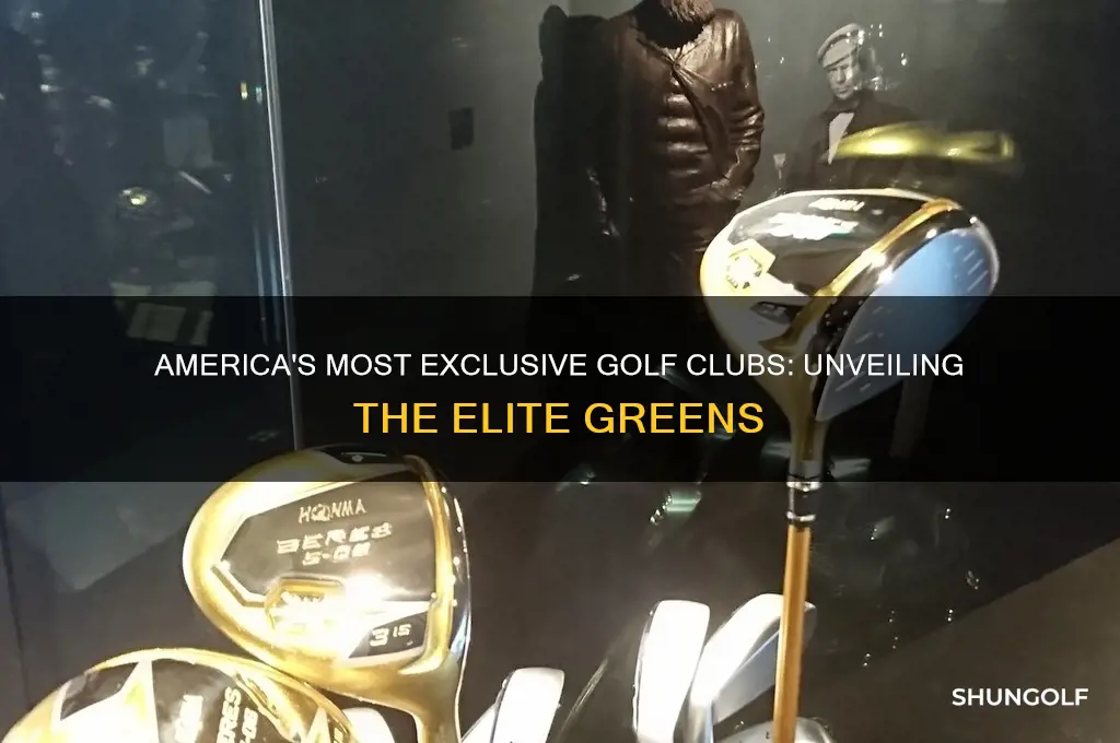 what are the most exclusive golf clubs in america
