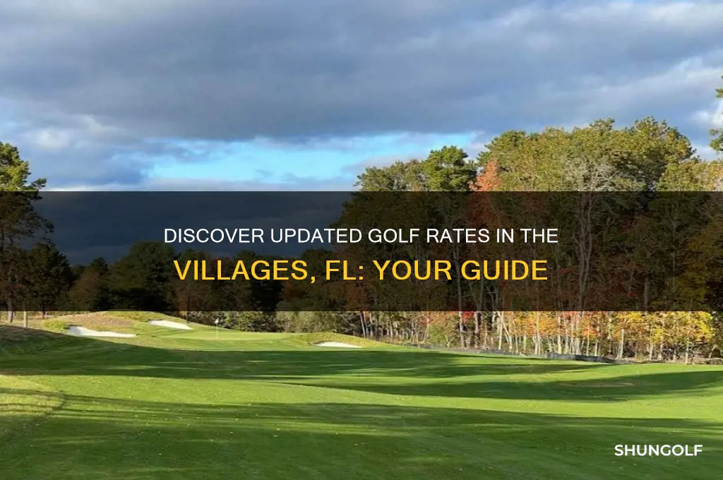 what are the new golf rates in the villages fl