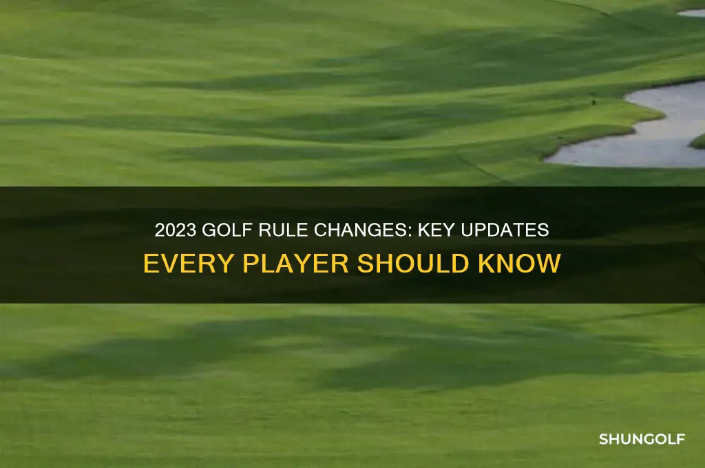 what are the new rules in golf this year