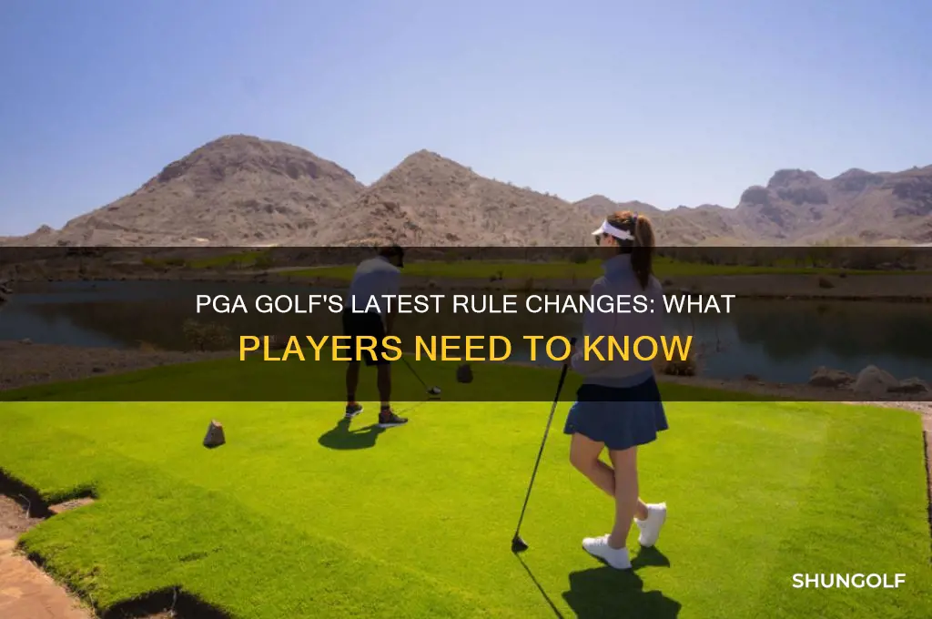 what are the new rules in pga golf
