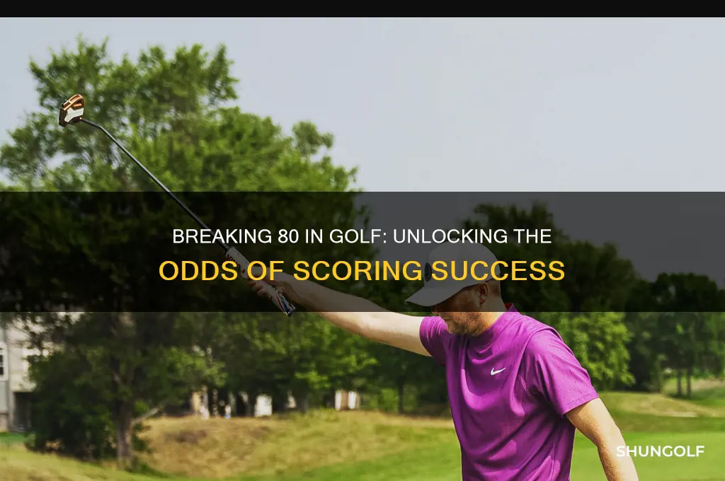 what are the odds of a golf breaking 80