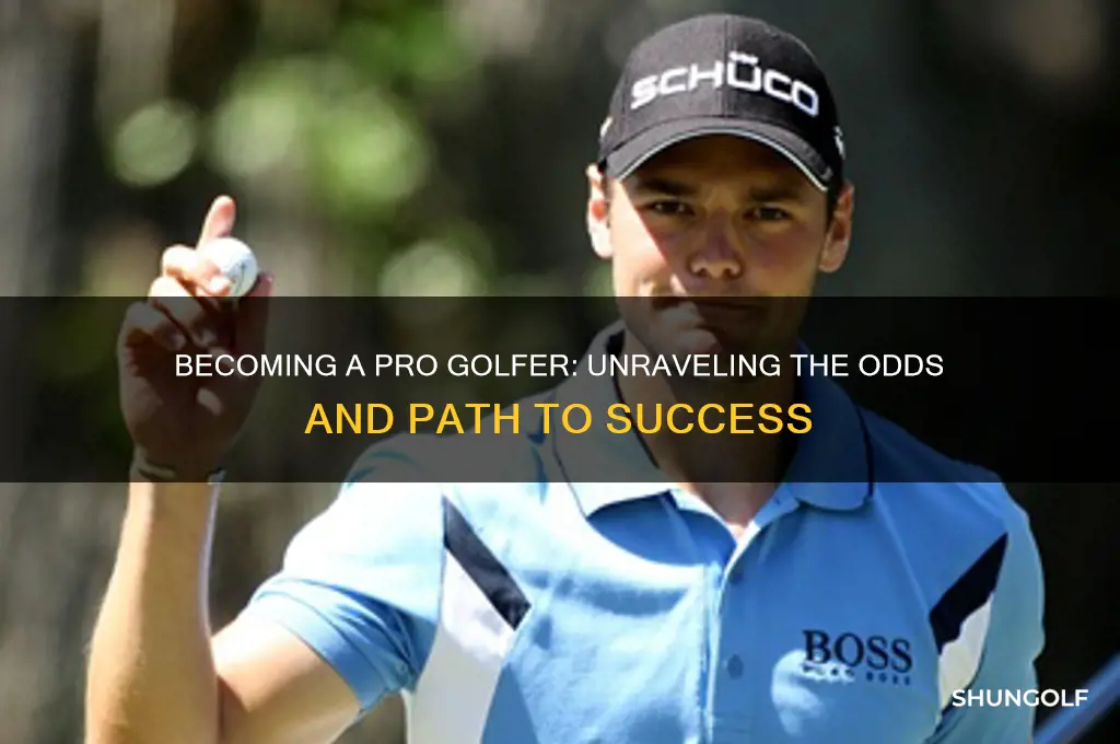 what are the odds of becoming a professional golfer