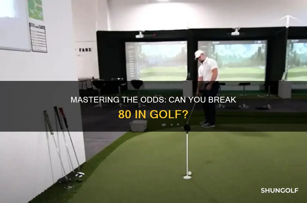what are the odds of breaking 80 in golf