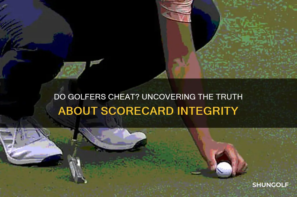 what are the odds that the average golfer cheats