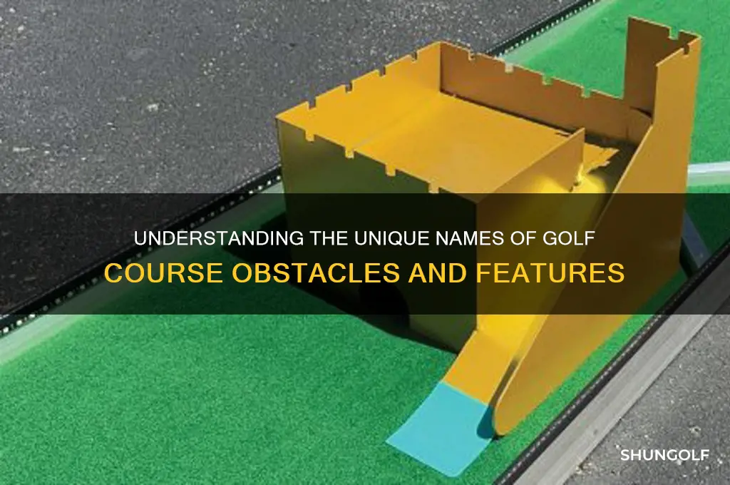 what are the pobds called on a golf course