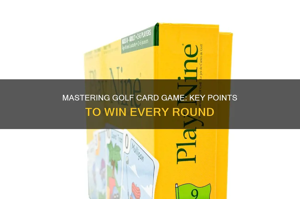 what are the points for the card game golf
