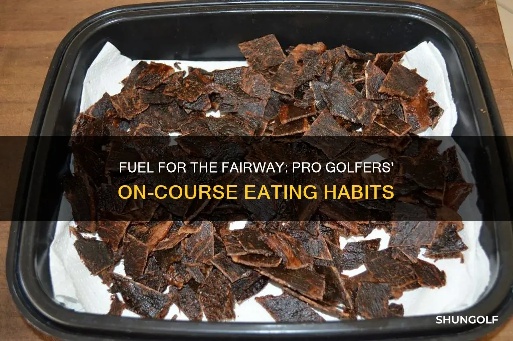 what are the pro golfers eating while golfing