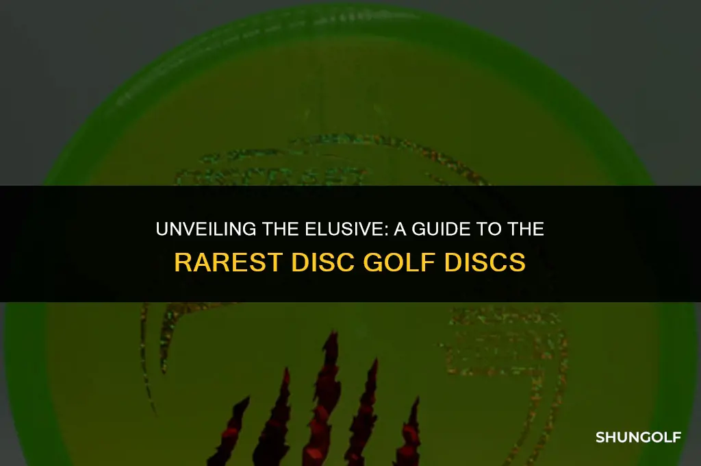 what are the rarest disc golf discs