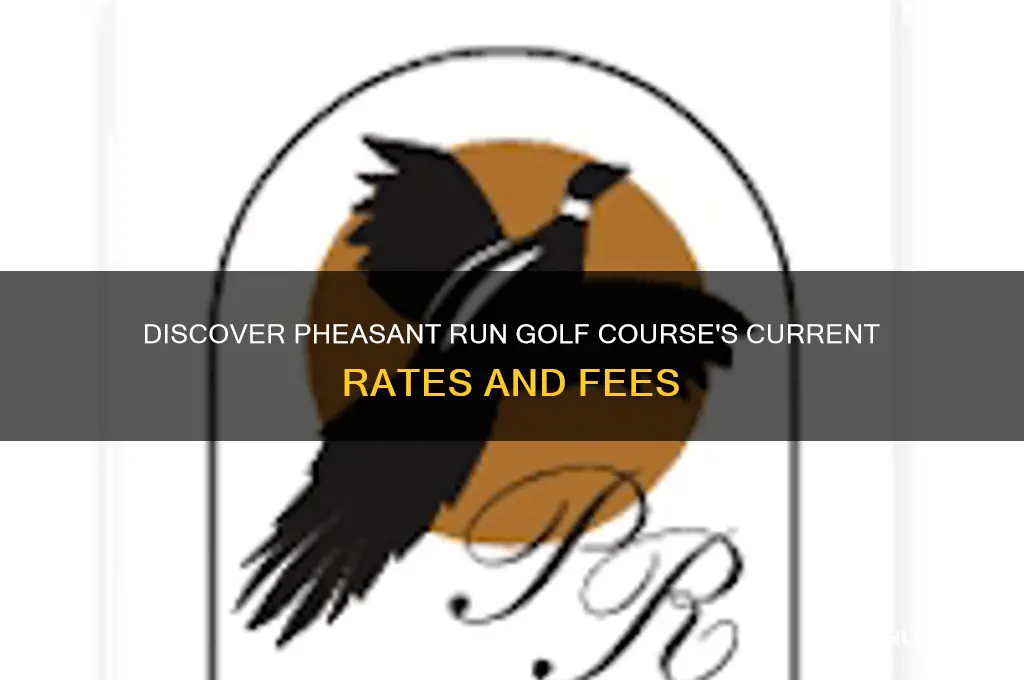 what are the rates at pheasant run golf course