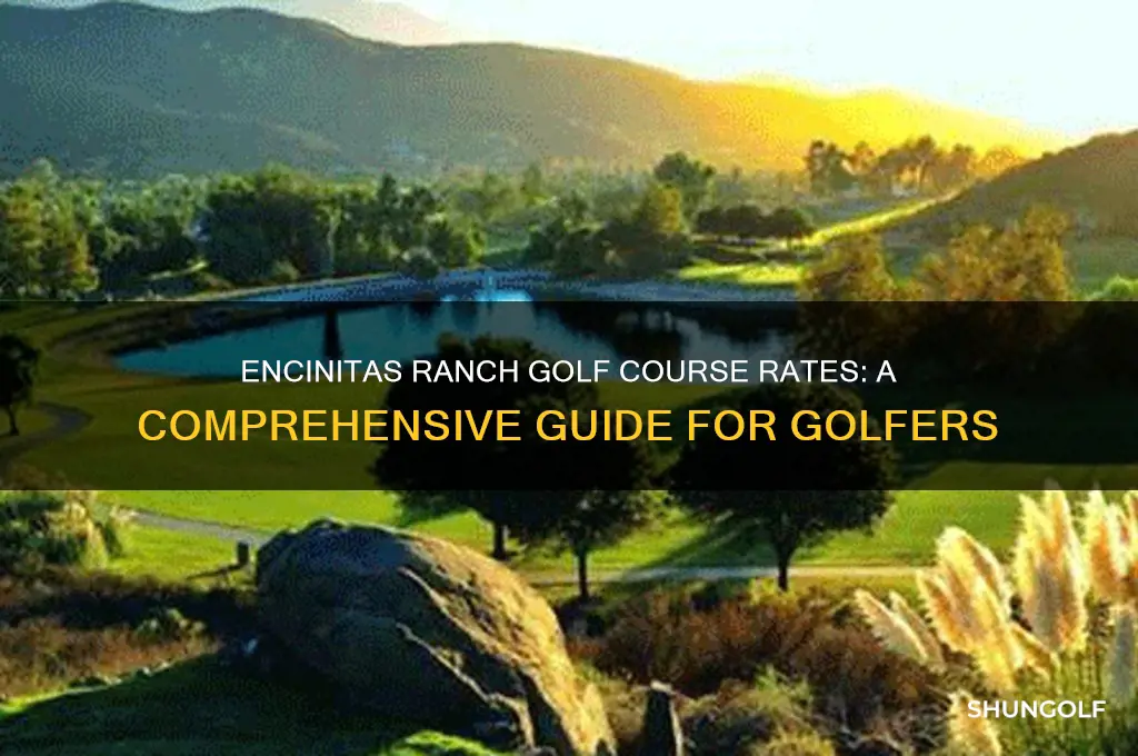 what are the rates at the encinitas ranch golf course