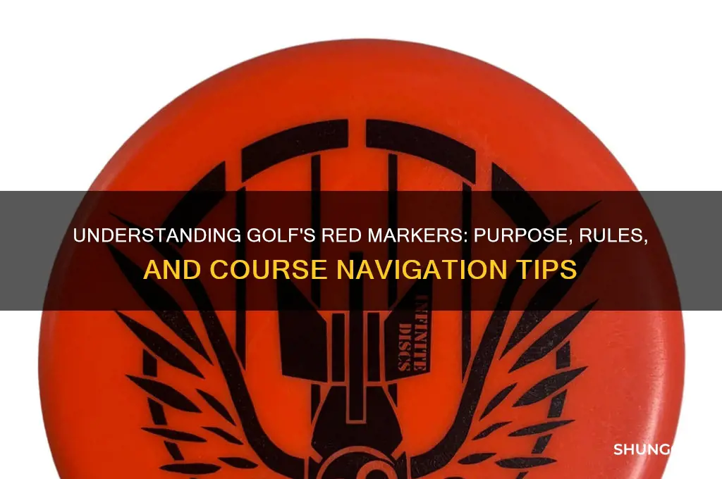 what are the red markers in golf