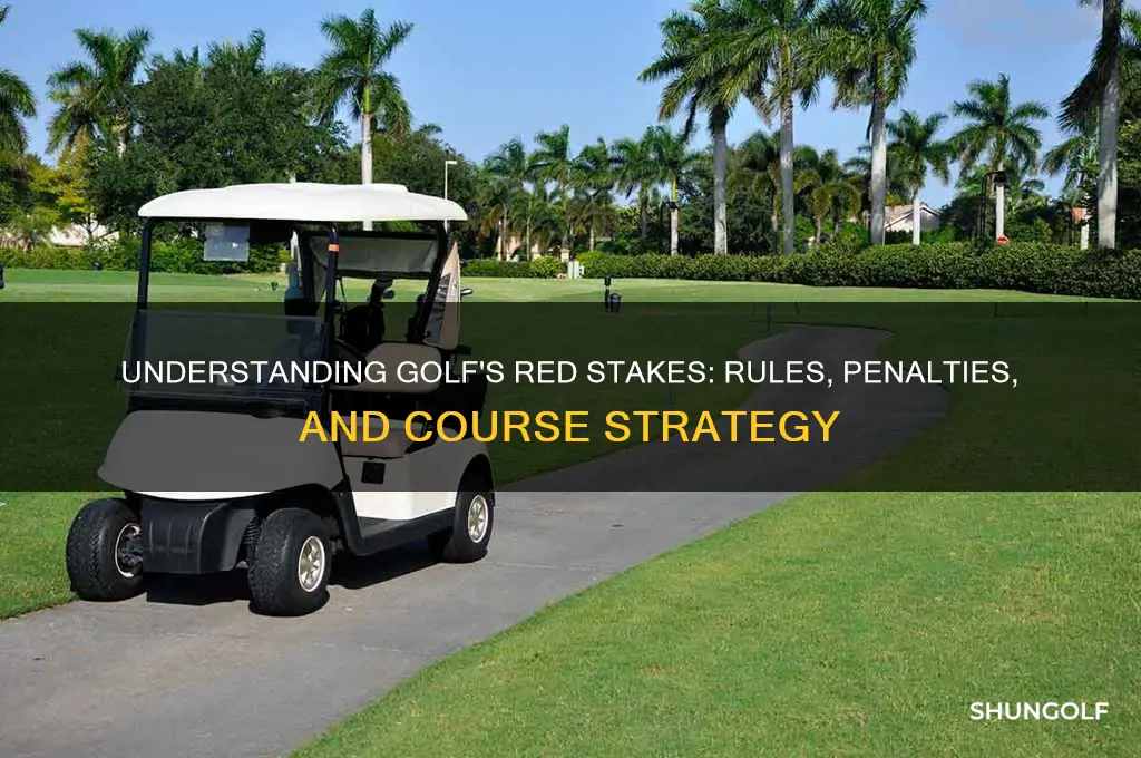 what are the red stakes in golf