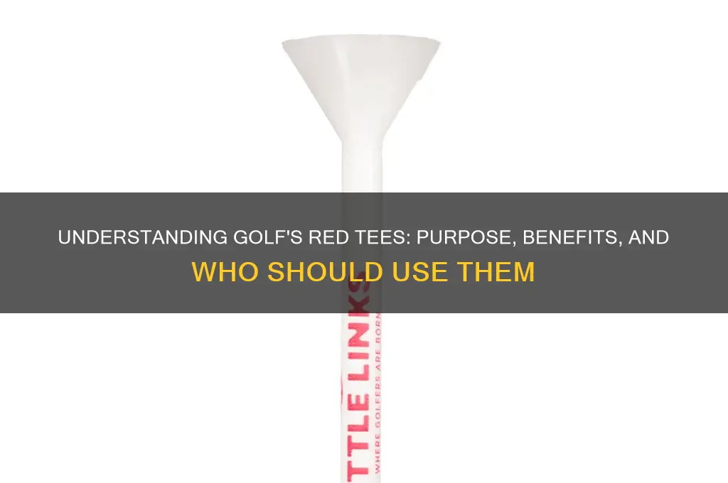 what are the red tees in golf