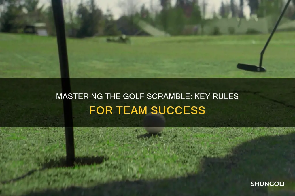 what are the rules for a golf scramble