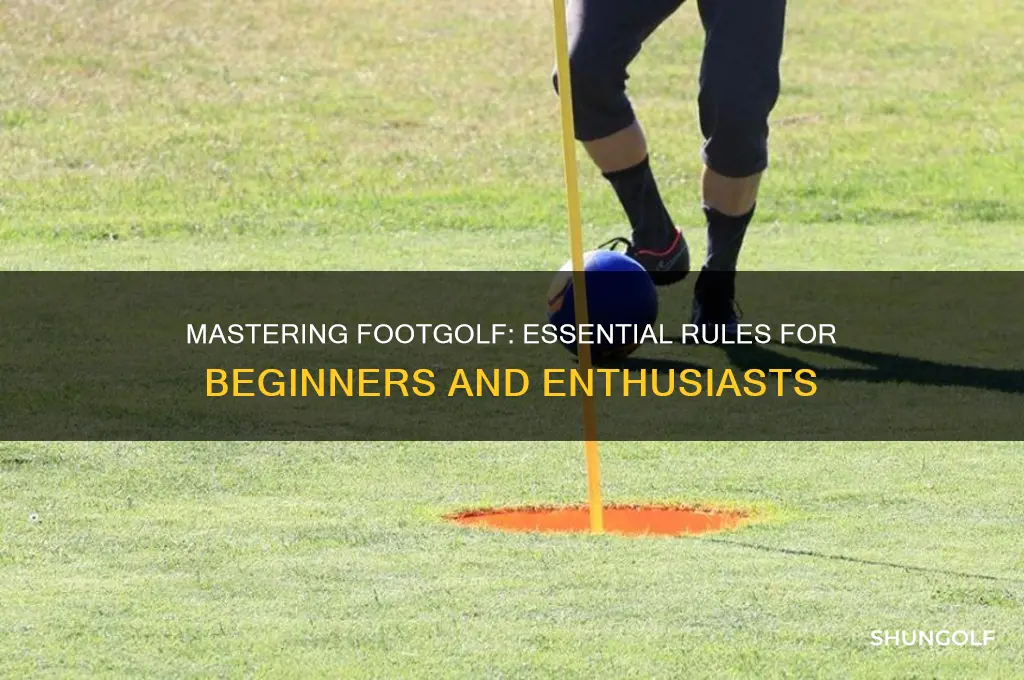 what are the rules for foot golf