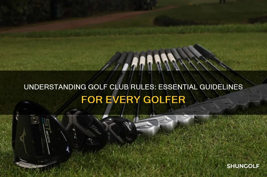 what are the rules for golf clubs