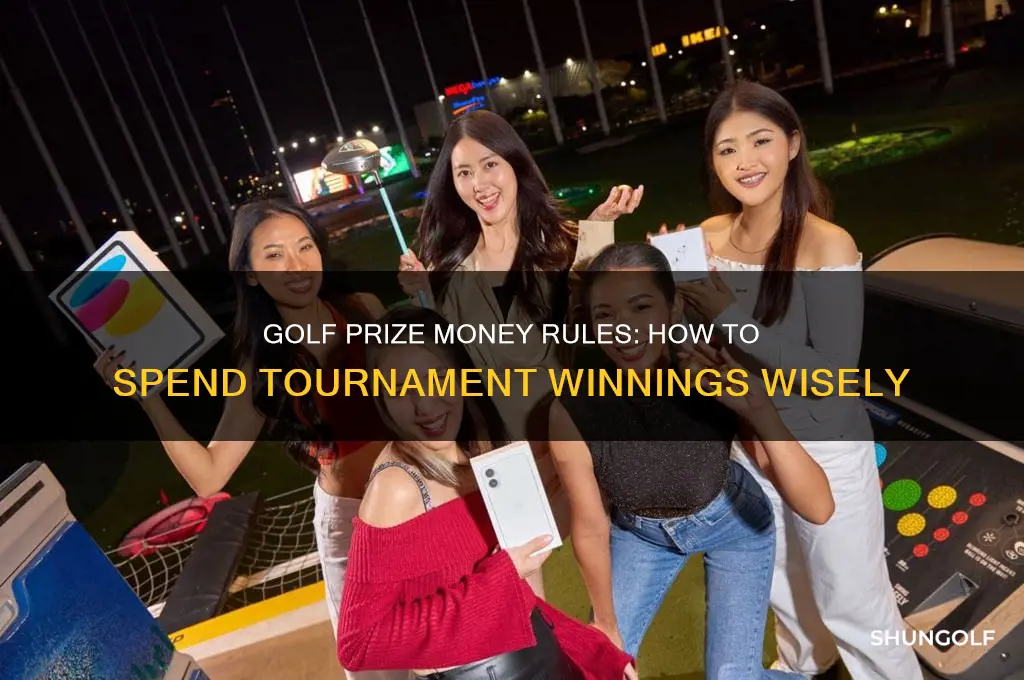 what are the rules for spending prize funds in golf