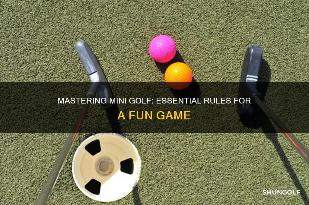 what are the rules of mini golf