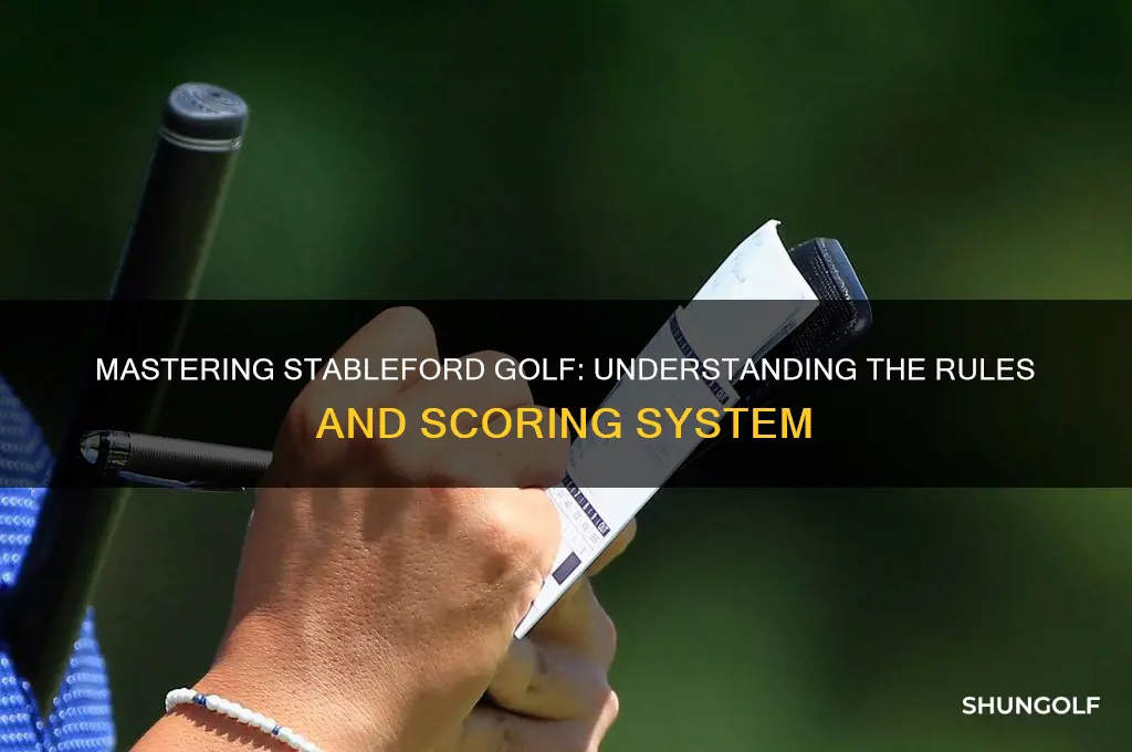 what are the rules of stableford golf