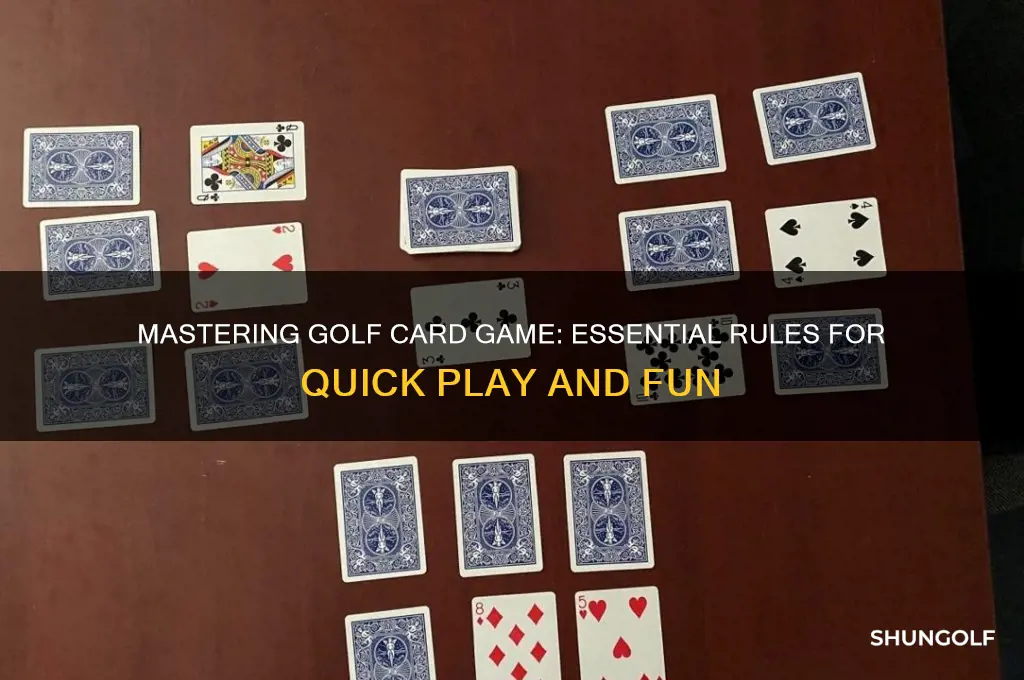 what are the rules to the card game golf