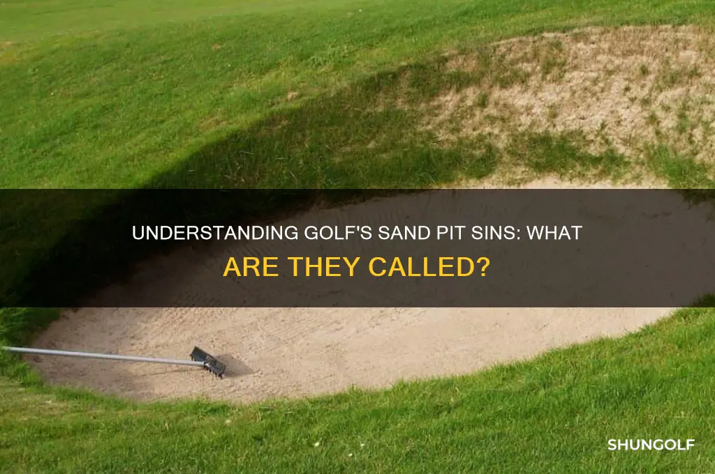 what are the sand pit sin golf called