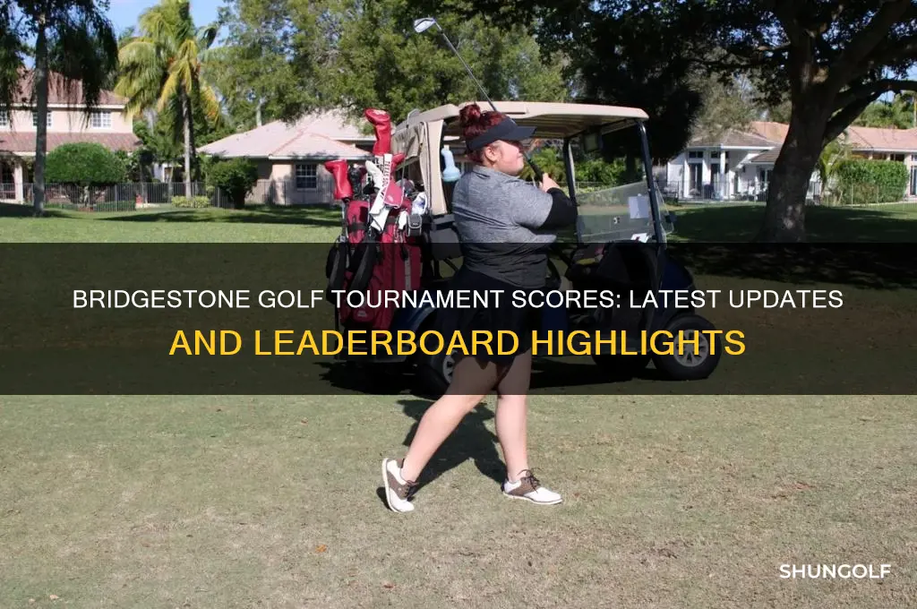 what are the scores at bridgestone golf tourament