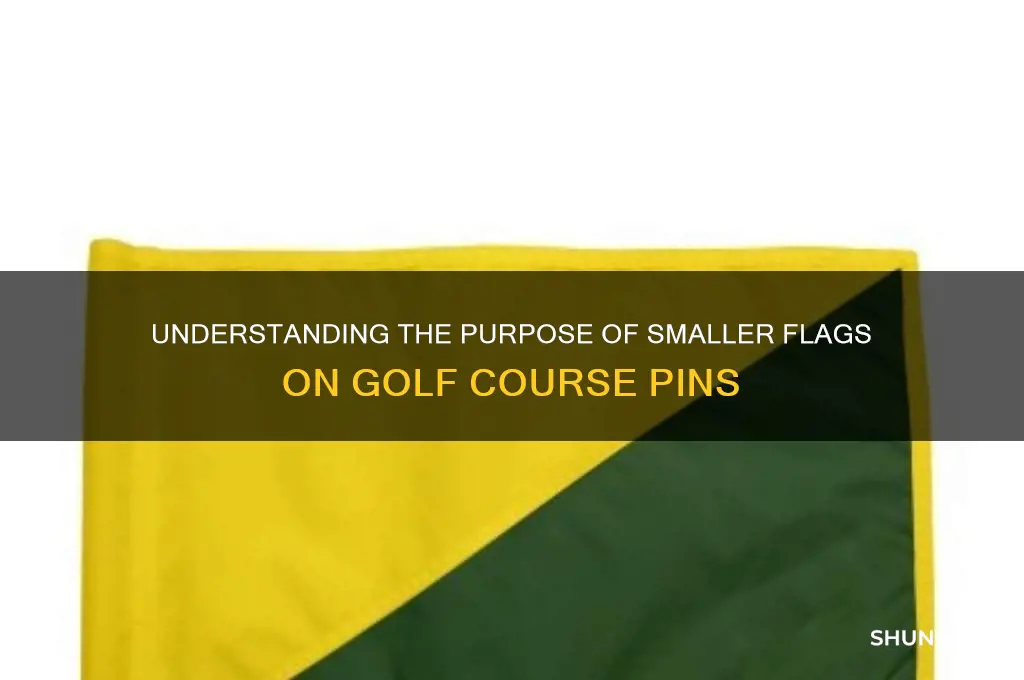 what are the smaller flags on golf flags