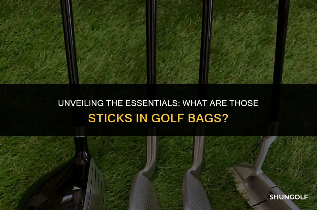 what are the sticks in golf bags
