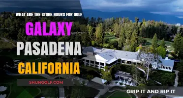 Golf Galaxy Pasadena, CA: Store Hours and Shopping Guide