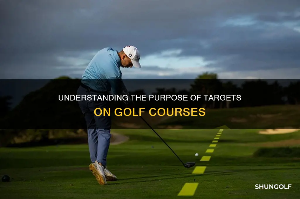 what are the targets on golf courses for