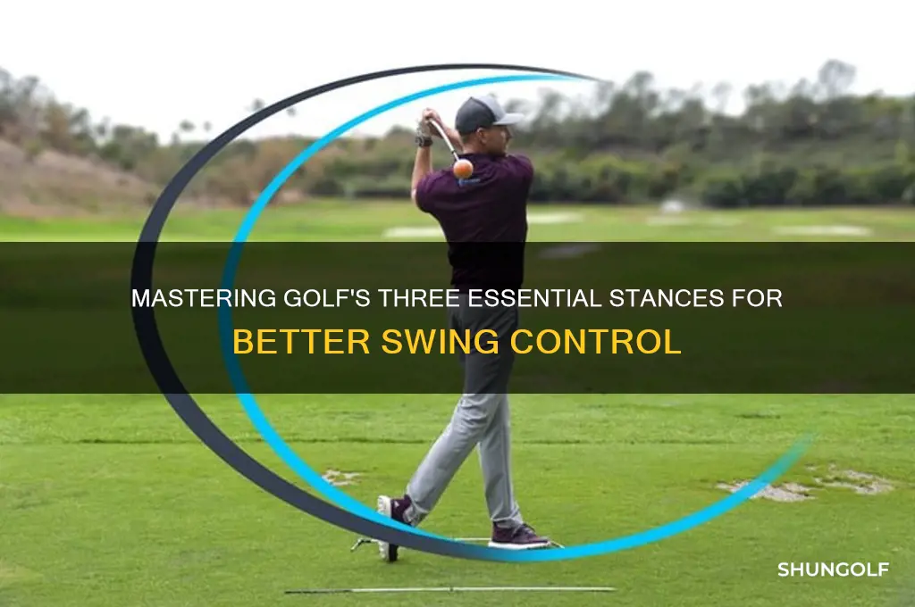 what are the three stances in golf