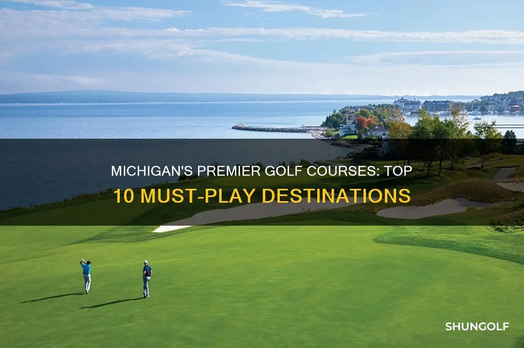 what are the top 10 golf courses in michigan