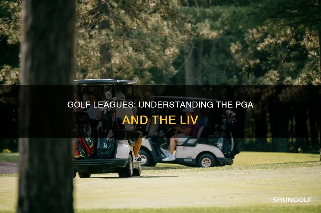 what are the two golf leagues