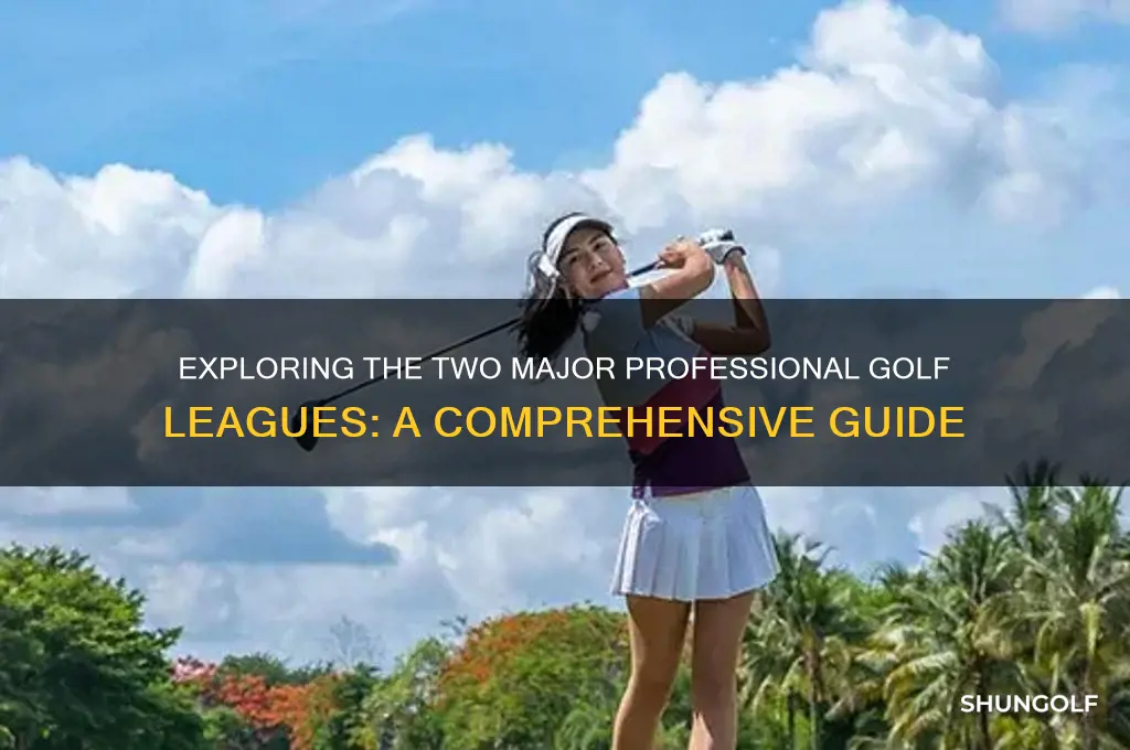 what are the two pro golf leagues