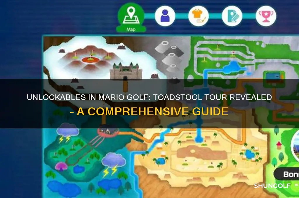 what are the unlockables in mario golf toadstool tour