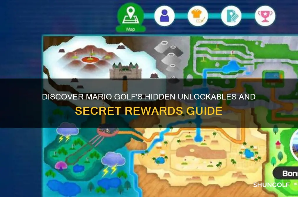 what are the unlockables in mario golf