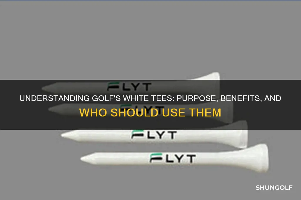 what are the white tees in golf