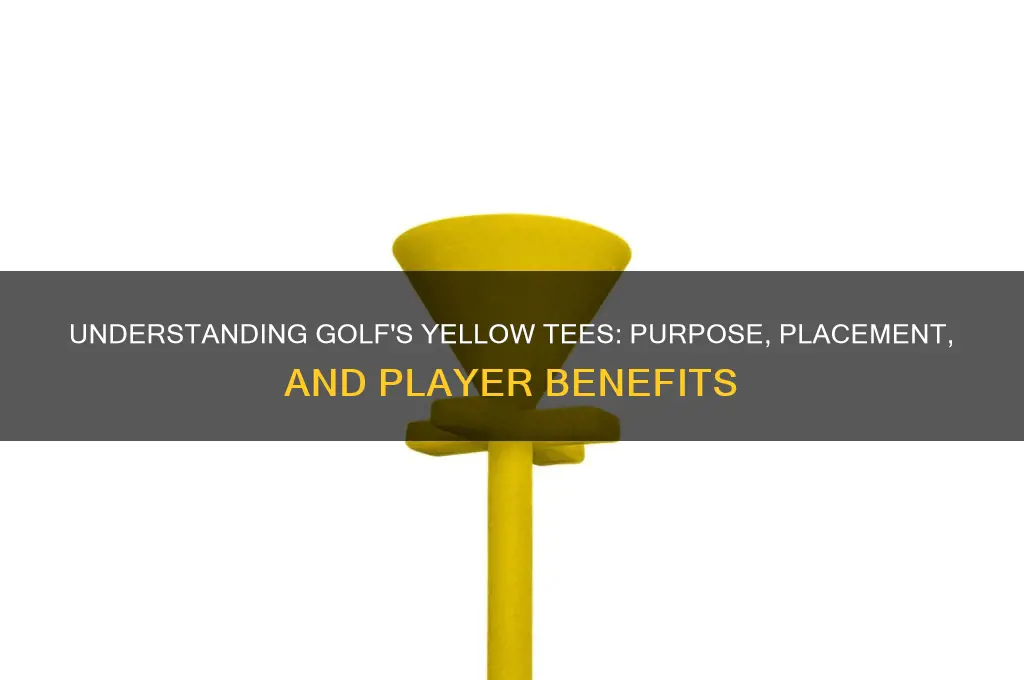 what are the yellow tees in golf