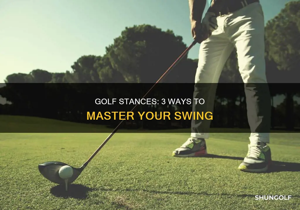 what are three stances in golf