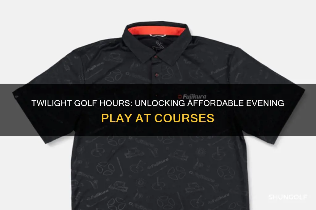 what are twilight hours at golf course