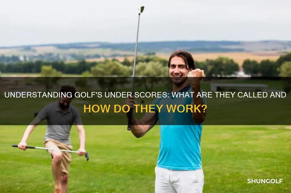 what are under scores called in golf