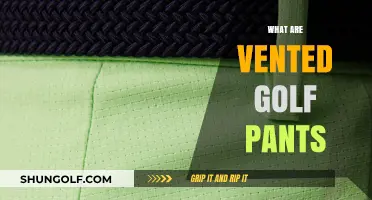 Golf Pants: Vented Design for Performance