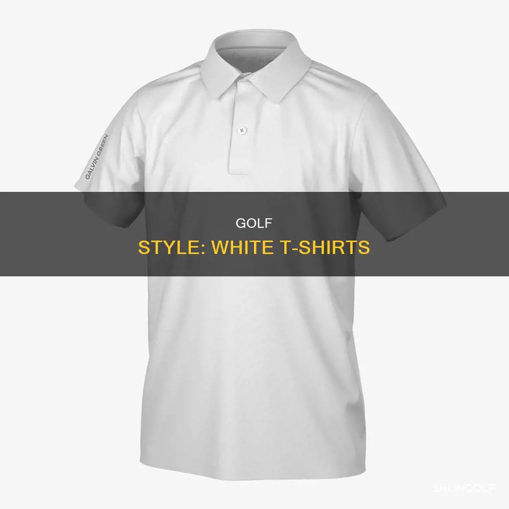 what are white golf t shirts